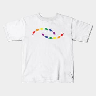 Rainbow Pride Rat Trail Kids T-Shirt